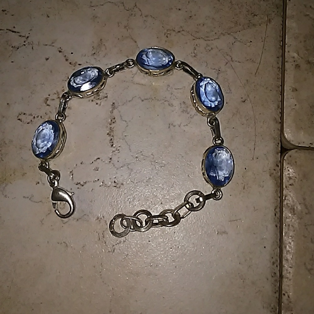 Iolite and SS bracelet - Picture 1 of 4